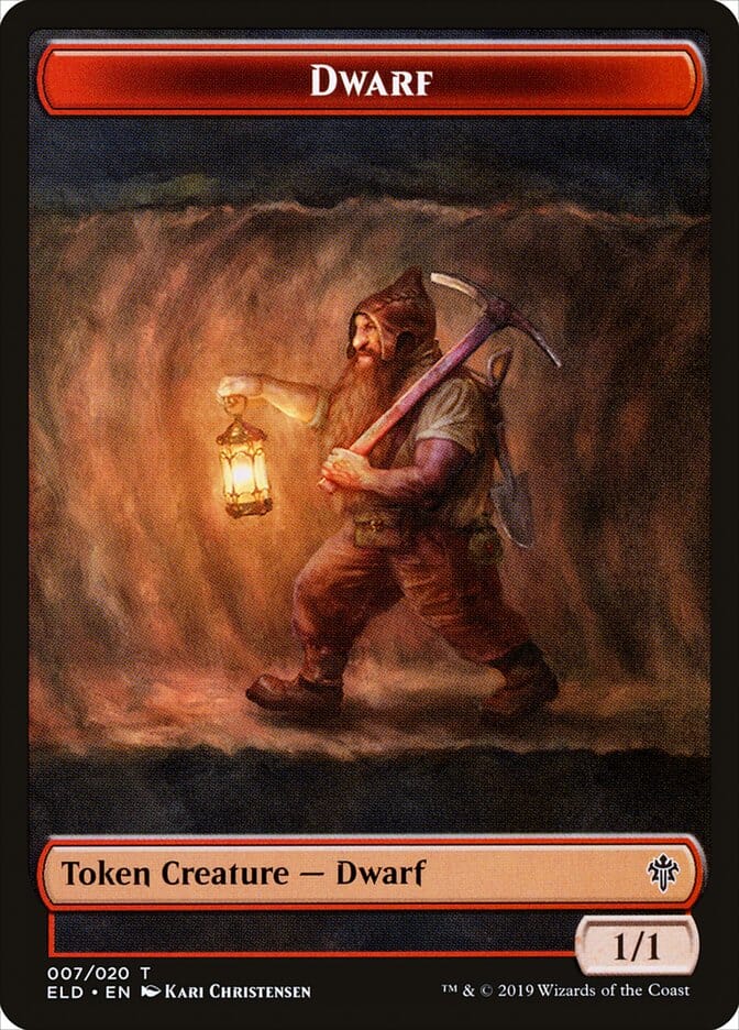 Dwarf [Throne of Eldraine Tokens] MTG Single Magic: The Gathering  | Multizone: Comics And Games