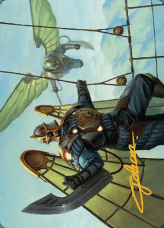 Air Marshal Art Card (Gold-Stamped Signature) [The Brothers' War Art Series] MTG Single Magic: The Gathering  | Multizone: Comics And Games