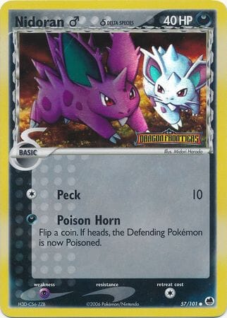 Nidoran (57/101) (Male) (Delta Species) (Stamped) [EX: Dragon Frontiers] Pokemon Single Pokémon  | Multizone: Comics And Games