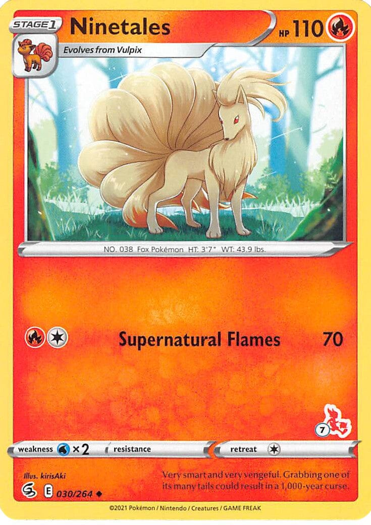 Ninetales (30/264) (Cinderace Stamp #7) [Battle Academy 2022] Pokemon Single Pokémon  | Multizone: Comics And Games