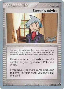 Steven's Advice (83/108) (Bliss Control - Paul Atanassov) [World Championships 2008] Pokemon Single Pokémon  | Multizone: Comics And Games