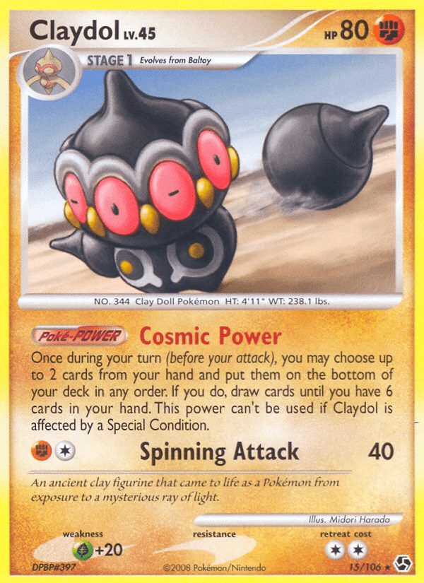 Claydol (15/106) [Diamond & Pearl: Great Encounters] Pokemon Single Pokémon  | Multizone: Comics And Games