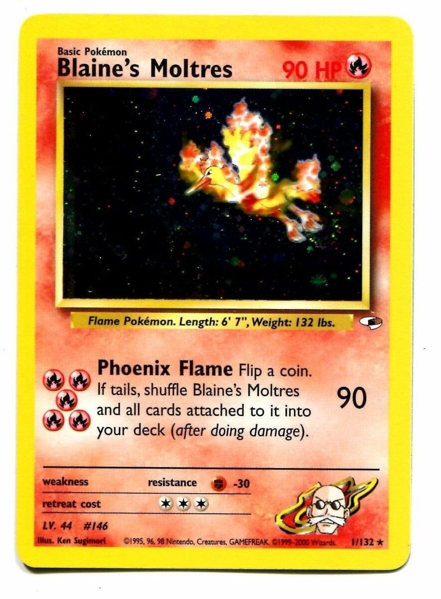 Blaine's Moltres (1/132) [Gym Heroes Unlimited] Pokemon Single Pokémon  | Multizone: Comics And Games