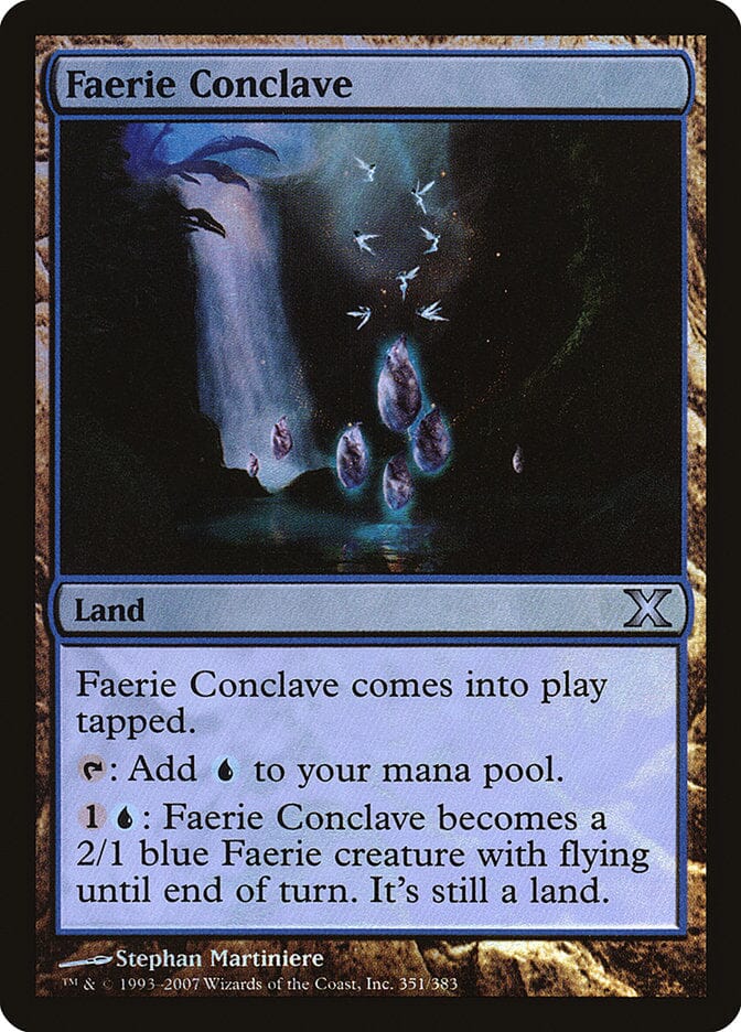 Faerie Conclave (Premium Foil) [Tenth Edition] MTG Single Magic: The Gathering  | Multizone: Comics And Games