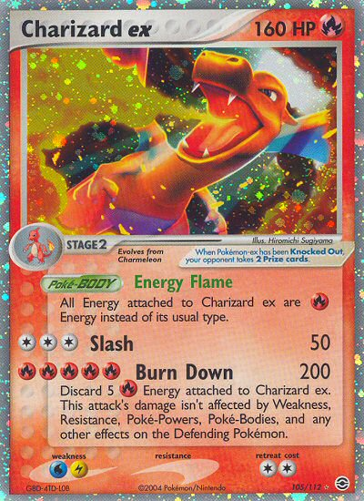 Charizard ex (105/112) [EX: FireRed & LeafGreen] Pokemon Single Pokémon  | Multizone: Comics And Games