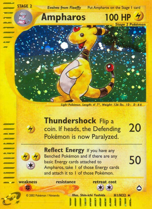 Ampharos (H1/H32) [Aquapolis] Pokemon Single Pokémon  | Multizone: Comics And Games