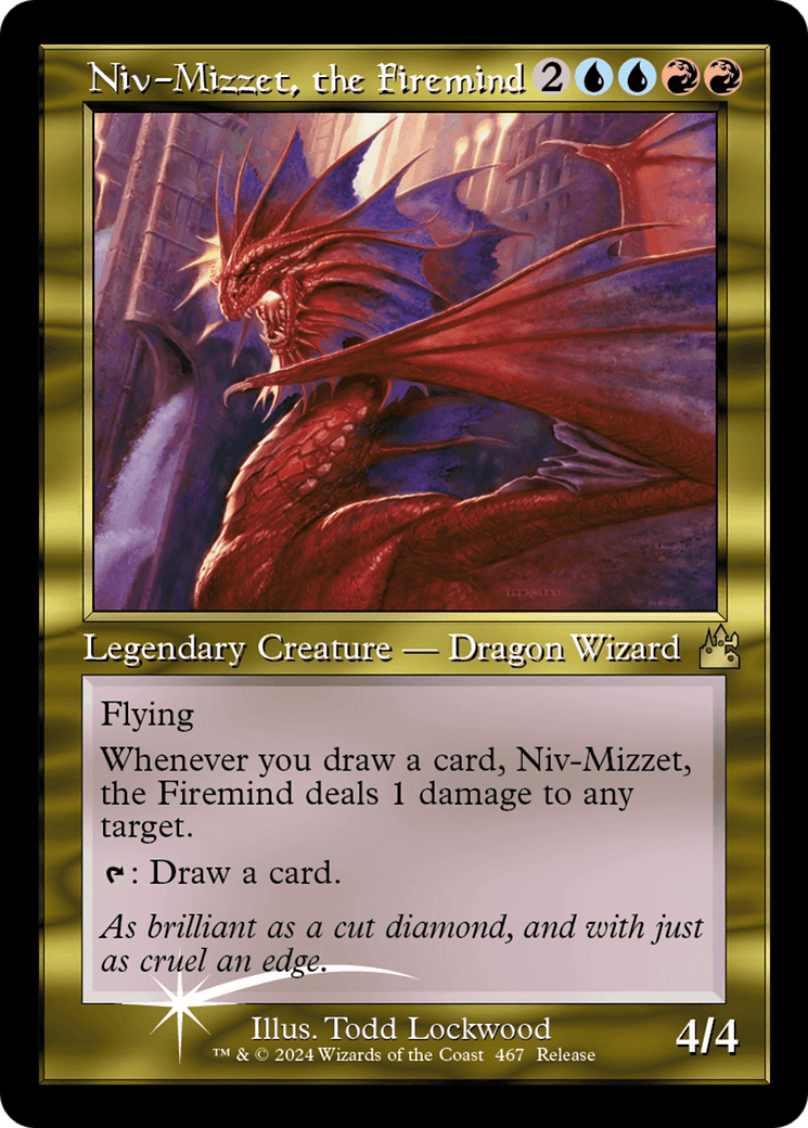 Niv-Mizzet, the Firemind (Retro Frame) [Ravnica Remastered] MTG Single Magic: The Gathering  | Multizone: Comics And Games