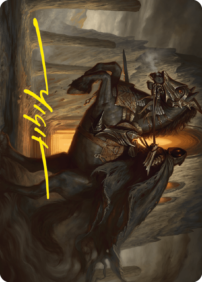 Nazgul Art Card (Gold-Stamped Signature) [The Lord of the Rings: Tales of Middle-earth Art Series] MTG Single Magic: The Gathering  | Multizone: Comics And Games