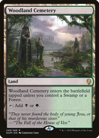 Woodland Cemetery [Dominaria Promos] MTG Single Magic: The Gathering  | Multizone: Comics And Games