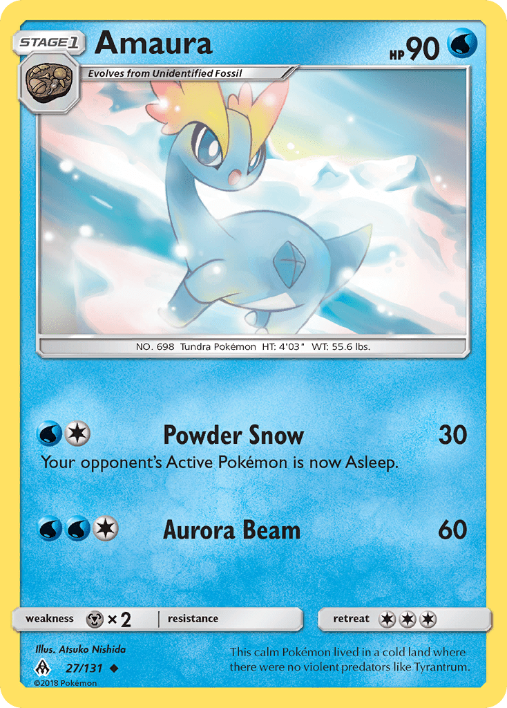 Amaura (27/131) [Sun & Moon: Forbidden Light] Pokemon Single Pokémon  | Multizone: Comics And Games