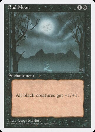 Bad Moon [Fourth Edition] MTG Single Magic: The Gathering  | Multizone: Comics And Games