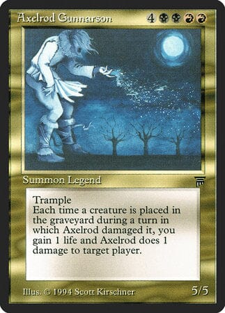 Axelrod Gunnarson [Legends] MTG Single Magic: The Gathering  | Multizone: Comics And Games