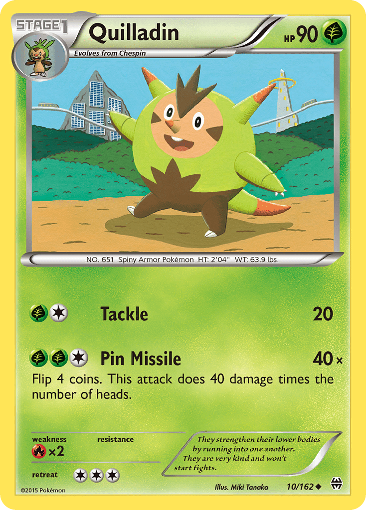 Quilladin (10/162) [XY: BREAKthrough] Pokemon Single Pokémon  | Multizone: Comics And Games