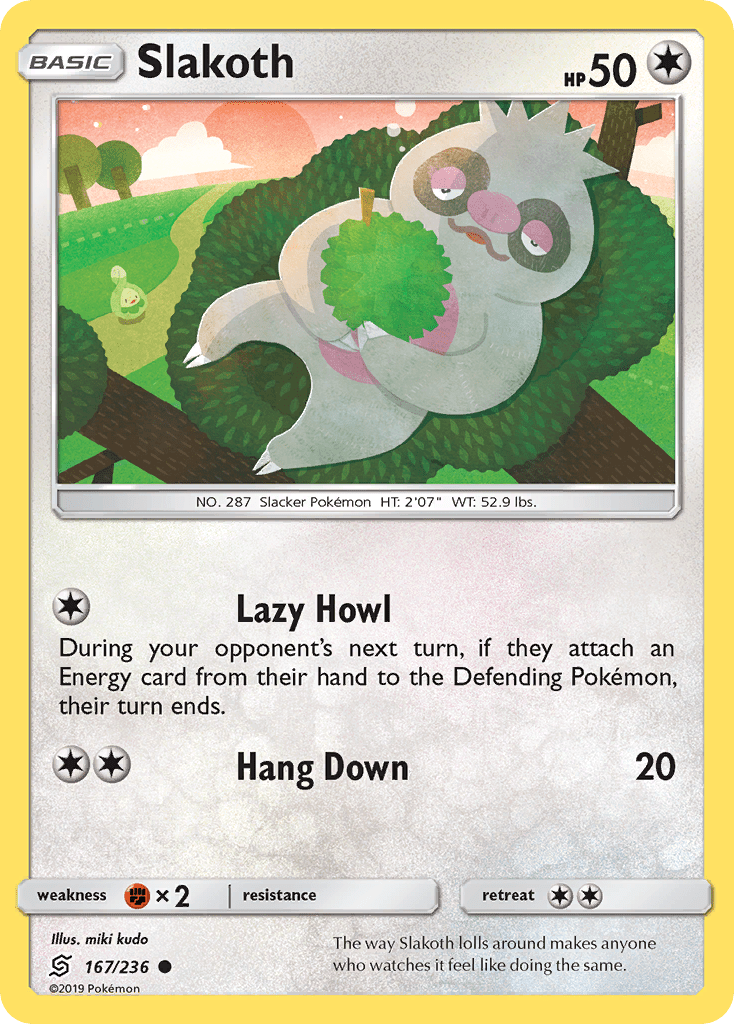 Slakoth (167/236) [Sun & Moon: Unified Minds] Pokemon Single Pokémon  | Multizone: Comics And Games