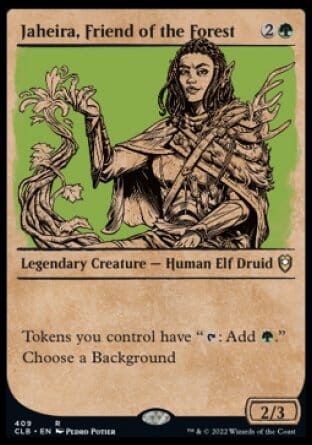 Jaheira, Friend of the Forest (Showcase) [Commander Legends: Battle for Baldur's Gate] MTG Single Magic: The Gathering  | Multizone: Comics And Games