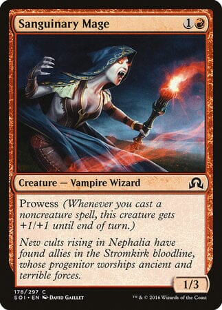 Sanguinary Mage [Shadows over Innistrad] MTG Single Magic: The Gathering  | Multizone: Comics And Games