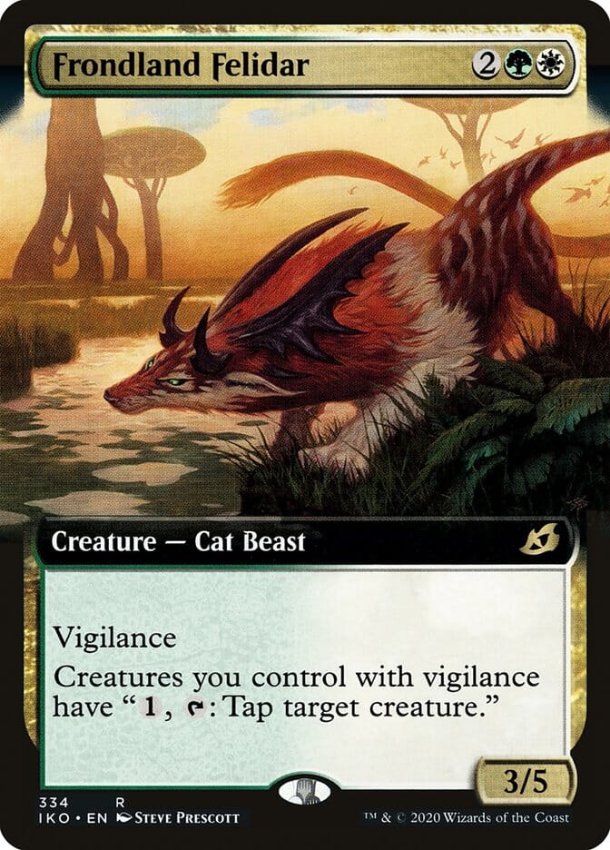 Frondland Felidar (Extended Art) [Ikoria: Lair of Behemoths] MTG Single Magic: The Gathering  | Multizone: Comics And Games