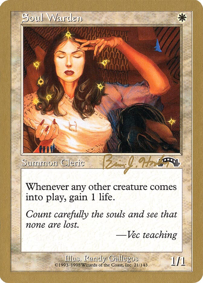 Soul Warden (Brian Hacker) [World Championship Decks 1998] MTG Single Magic: The Gathering  | Multizone: Comics And Games