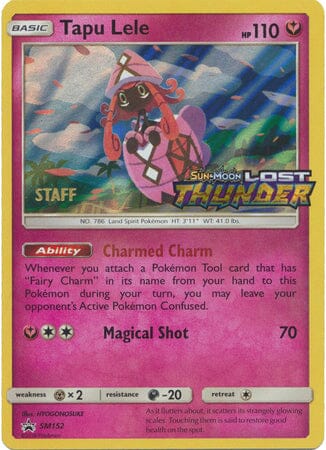 Tapu Lele (SM152) (Staff Prerelease Promo) [Sun & Moon: Black Star Promos] Pokemon Single Pokémon  | Multizone: Comics And Games