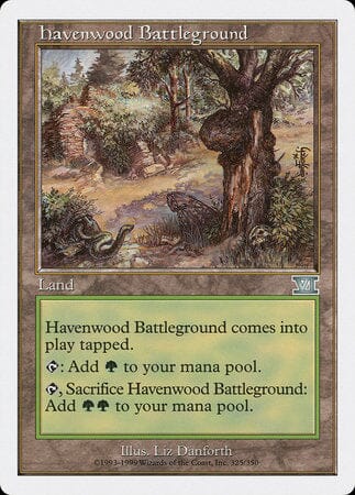 Havenwood Battleground [Classic Sixth Edition] MTG Single Magic: The Gathering  | Multizone: Comics And Games