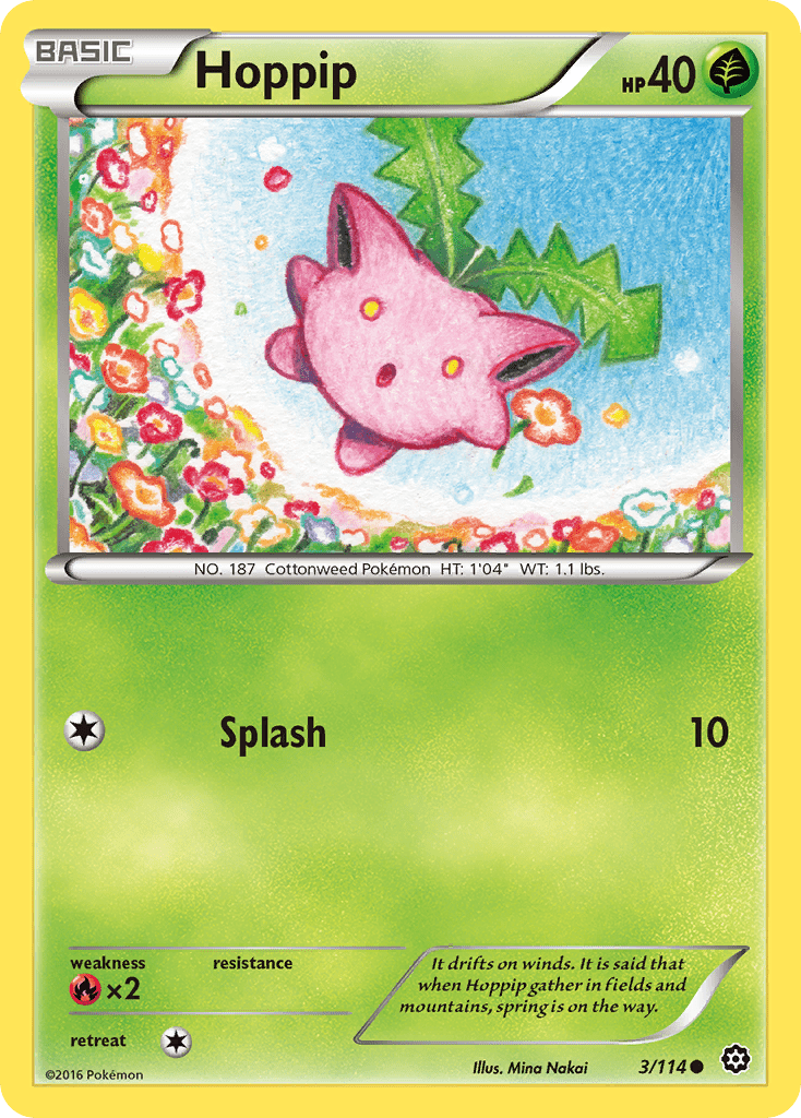 Hoppip (3/114) [XY: Steam Siege] Pokemon Single Pokémon  | Multizone: Comics And Games