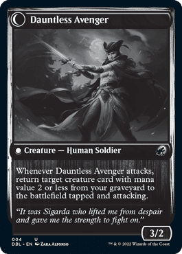 Bereaved Survivor // Dauntless Avenger [Innistrad: Double Feature] MTG Single Magic: The Gathering  | Multizone: Comics And Games