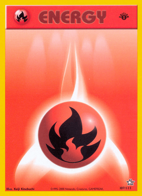 Fire Energy (107/111) [Neo Genesis 1st Edition] Pokemon Single Pokémon  | Multizone: Comics And Games