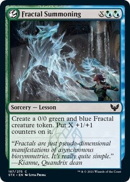 Fractal Summoning [Strixhaven: School of Mages] MTG Single Magic: The Gathering  | Multizone: Comics And Games