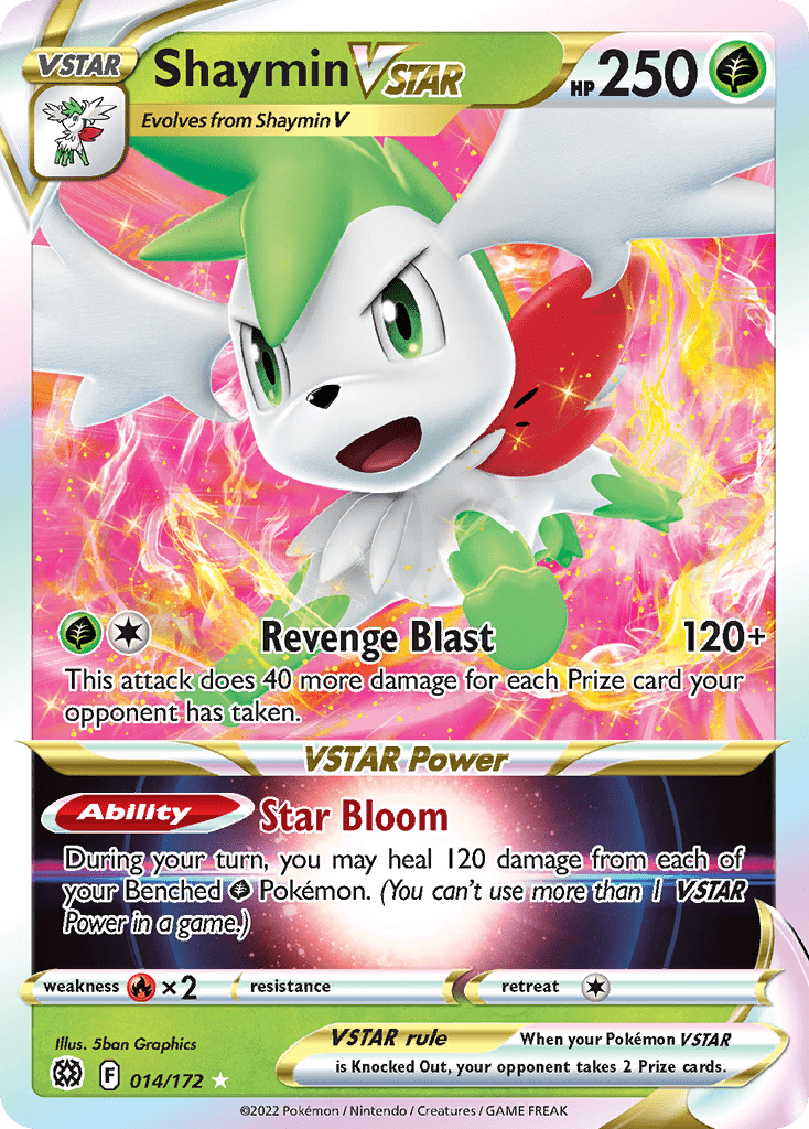 Shaymin VSTAR (014/172) (Jumbo Card) [Sword & Shield: Brilliant Stars] Pokemon Single Pokémon  | Multizone: Comics And Games