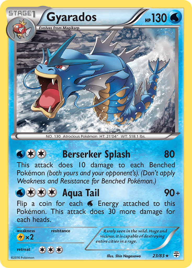 Gyarados (23/83) [XY: Generations] Pokemon Single Pokémon  | Multizone: Comics And Games