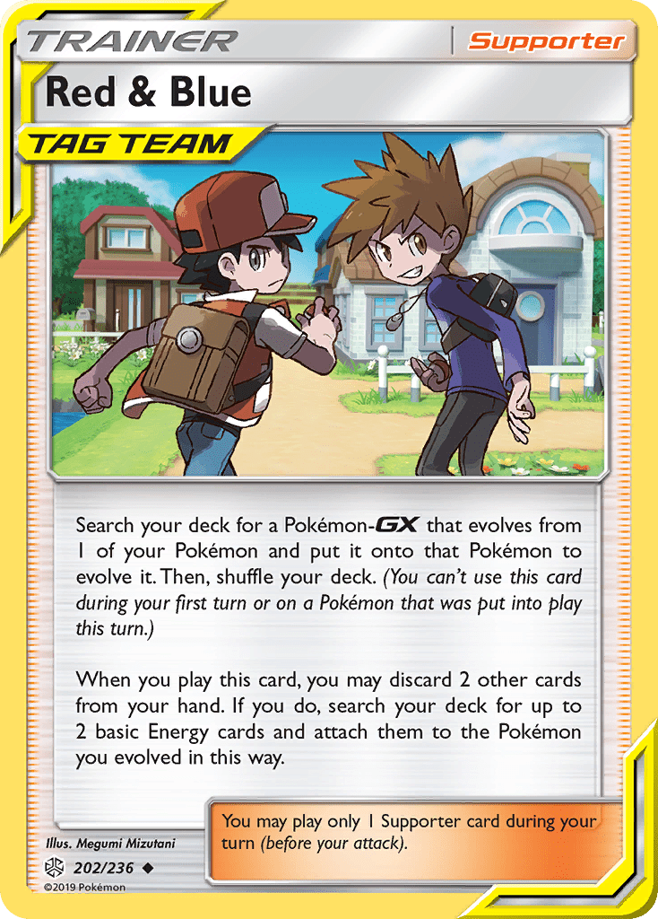 Red & Blue (202/236) [Sun & Moon: Cosmic Eclipse] Pokemon Single Pokémon  | Multizone: Comics And Games