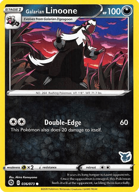 Galarian Linoone (036/073) (Eevee Deck) [Battle Academy 2022] Pokemon Single Pokémon  | Multizone: Comics And Games