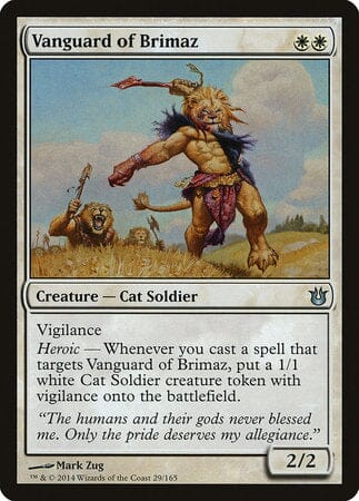 Vanguard of Brimaz [Born of the Gods] MTG Single Magic: The Gathering  | Multizone: Comics And Games