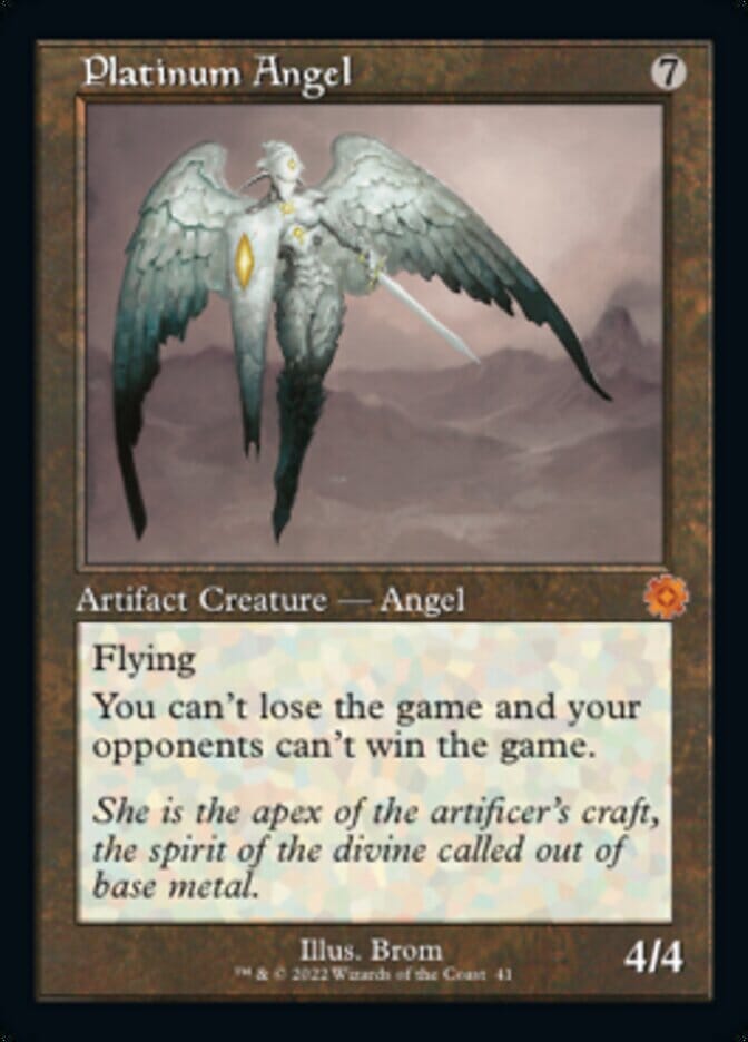 Platinum Angel (Retro) [The Brothers' War Retro Artifacts] MTG Single Magic: The Gathering  | Multizone: Comics And Games