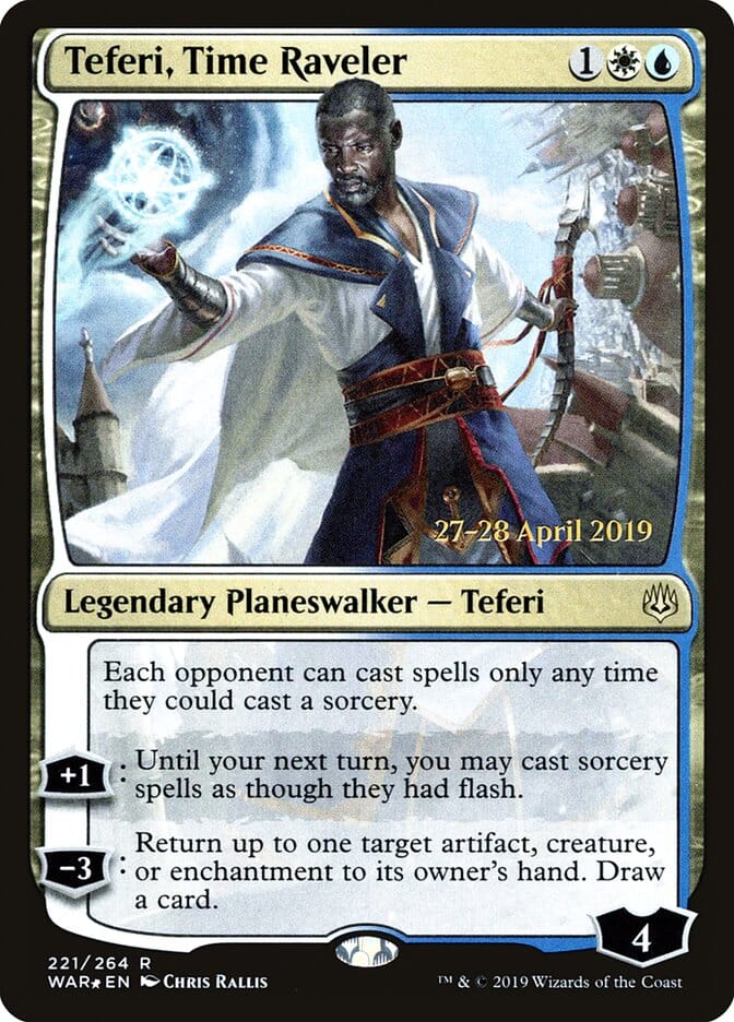 Teferi, Time Raveler [War of the Spark Prerelease Promos] MTG Single Magic: The Gathering  | Multizone: Comics And Games