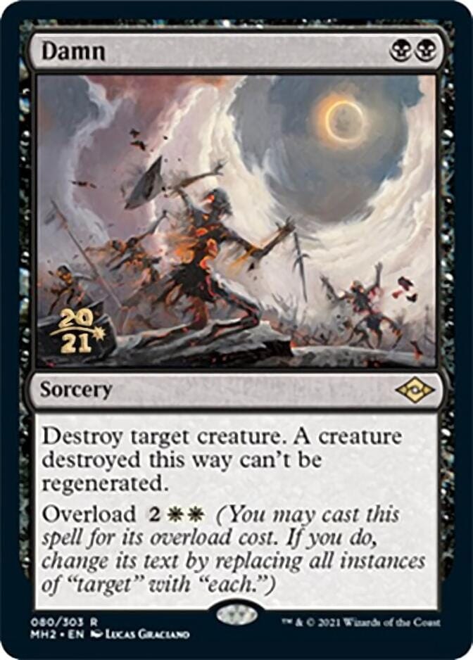 Damn [Modern Horizons 2 Prerelease Promos] MTG Single Magic: The Gathering  | Multizone: Comics And Games
