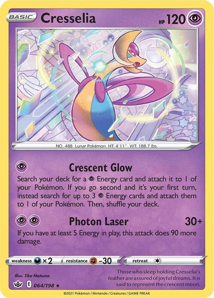 Cresselia (064/198) (Theme Deck Exclusive) [Sword & Shield: Chilling Reign] Pokemon Single Pokémon  | Multizone: Comics And Games