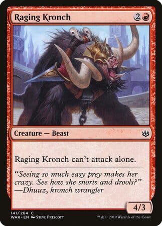 Raging Kronch [War of the Spark] MTG Single Magic: The Gathering  | Multizone: Comics And Games