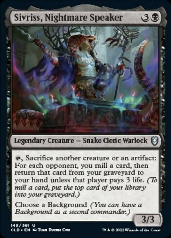 Sivriss, Nightmare Speaker [Commander Legends: Battle for Baldur's Gate] MTG Single Magic: The Gathering  | Multizone: Comics And Games