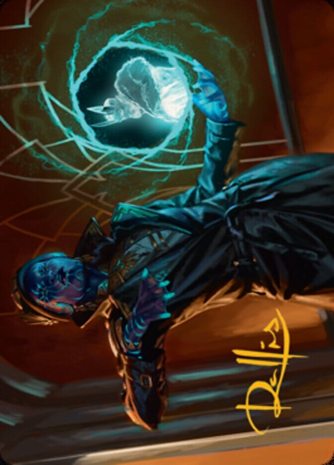 Kamiz, Obscura Oculus Art Card (Gold-Stamped Signature) [Streets of New Capenna Art Series] MTG Single Magic: The Gathering  | Multizone: Comics And Games