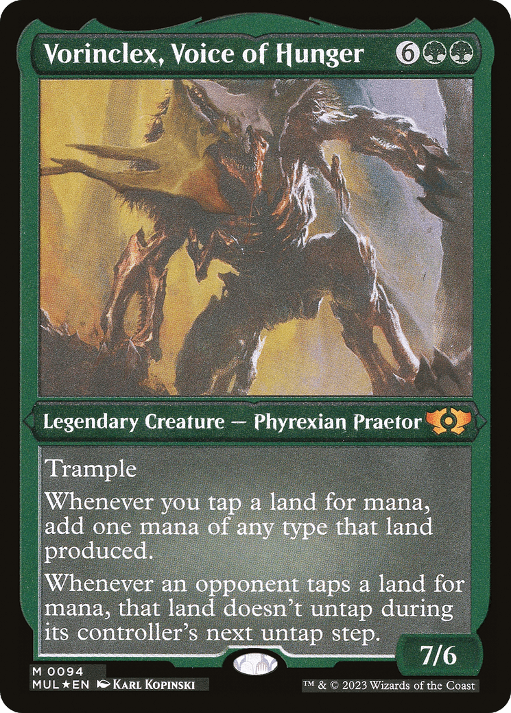 Vorinclex, Voice of Hunger (Foil Etched) [Multiverse Legends] MTG Single Magic: The Gathering  | Multizone: Comics And Games