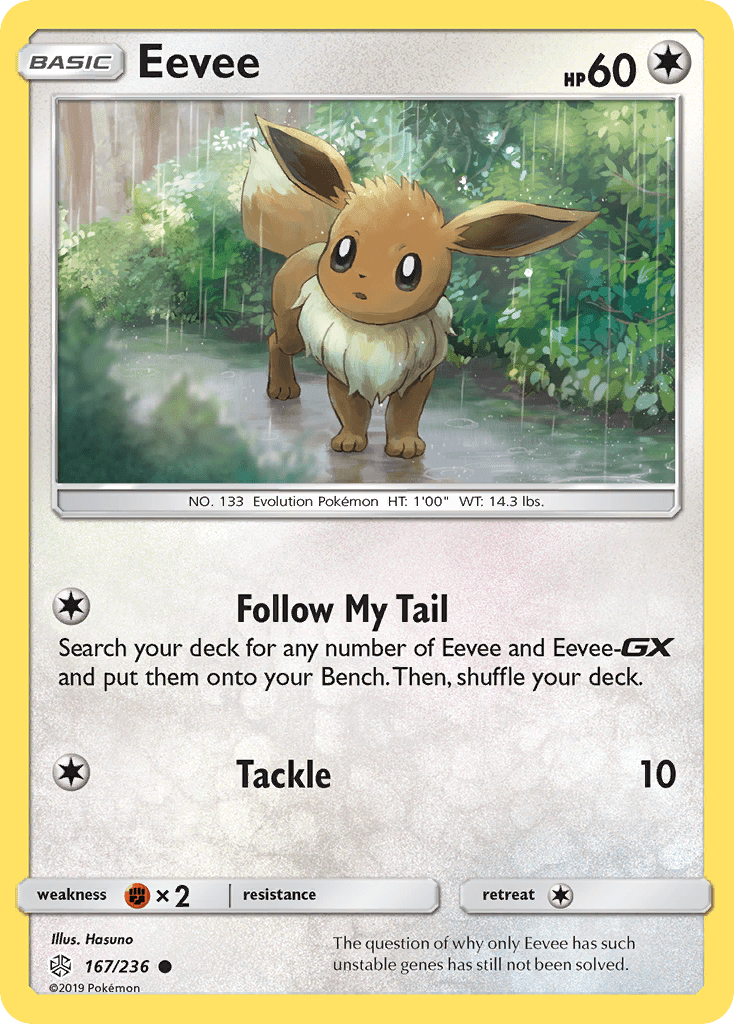 Eevee (167/236) [Sun & Moon: Cosmic Eclipse] Pokemon Single Pokémon  | Multizone: Comics And Games
