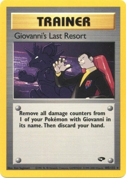 Giovanni's Last Resort (105/132) [Gym Challenge Unlimited] Pokemon Single Pokémon  | Multizone: Comics And Games