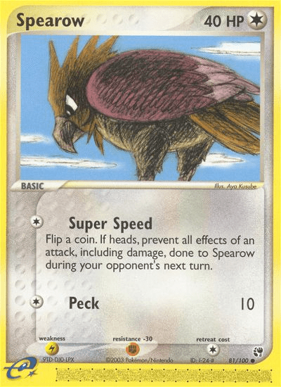 Spearow (81/100) [EX: Sandstorm] Pokemon Single Pokémon  | Multizone: Comics And Games