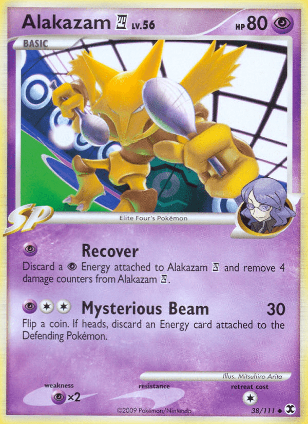 Alakazam (38/111) [Platinum: Rising Rivals] Pokemon Single Pokémon  | Multizone: Comics And Games