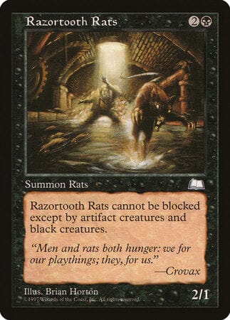 Razortooth Rats [Weatherlight] MTG Single Magic: The Gathering  | Multizone: Comics And Games