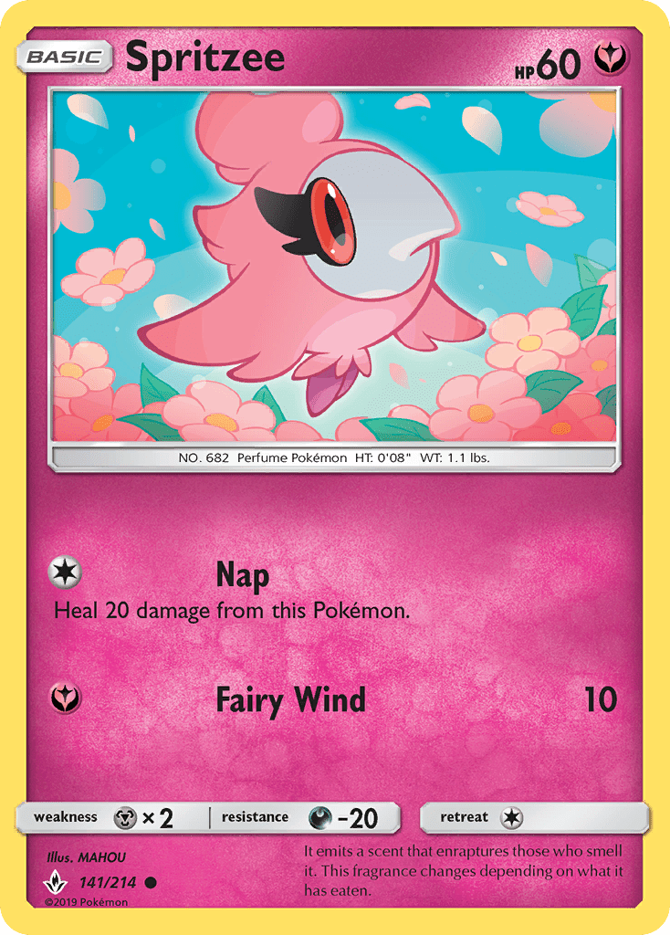 Spritzee (141/214) [Sun & Moon: Unbroken Bonds] Pokemon Single Pokémon  | Multizone: Comics And Games