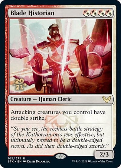 Blade Historian [Strixhaven: School of Mages Prerelease Promos] MTG Single Magic: The Gathering  | Multizone: Comics And Games
