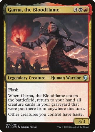 Garna, the Bloodflame [Dominaria] MTG Single Magic: The Gathering  | Multizone: Comics And Games