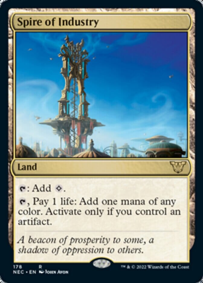 Spire of Industry [Kamigawa: Neon Dynasty Commander] MTG Single Magic: The Gathering  | Multizone: Comics And Games